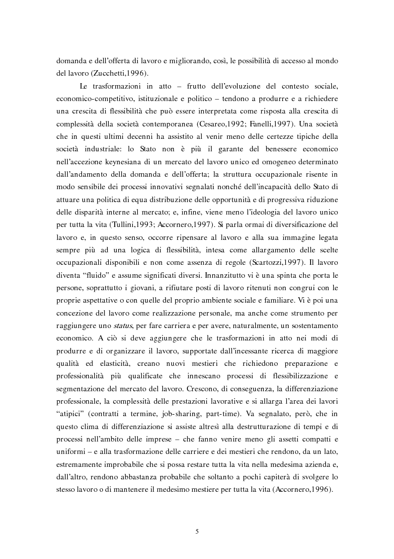 Anteprima della tesi: La flessibilizzazione del mercato del lavoro. Il lavoro interinale., Pagina 2
