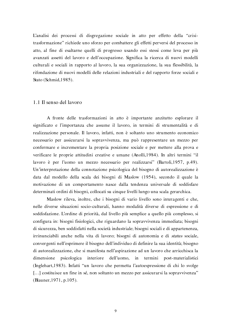 Anteprima della tesi: La flessibilizzazione del mercato del lavoro. Il lavoro interinale., Pagina 6
