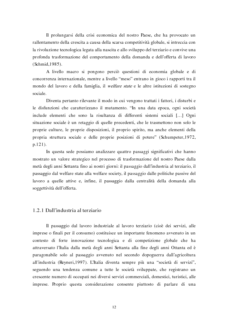 Anteprima della tesi: La flessibilizzazione del mercato del lavoro. Il lavoro interinale., Pagina 9