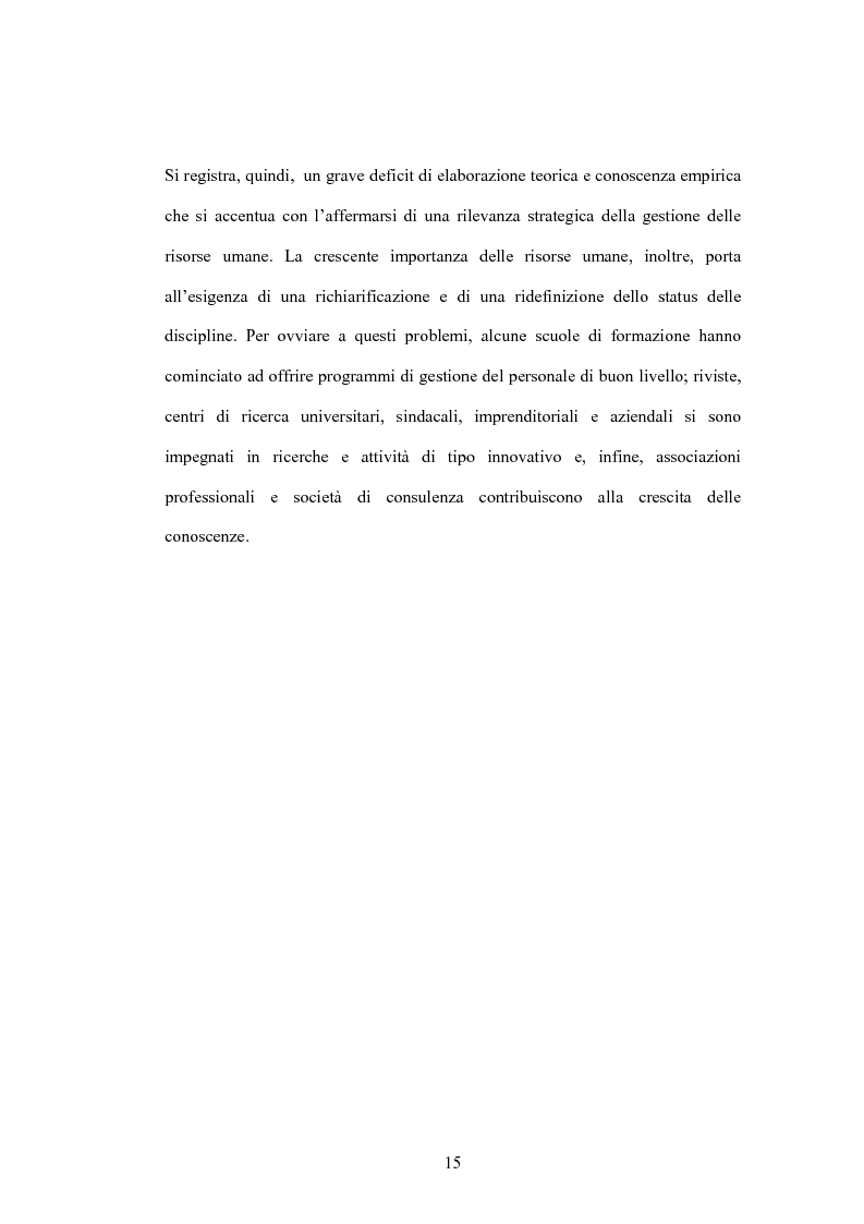 Anteprima della tesi: Le nuove metodologie di reclutamento e selezione del personale. Il caso Jobpilot, Pagina 11