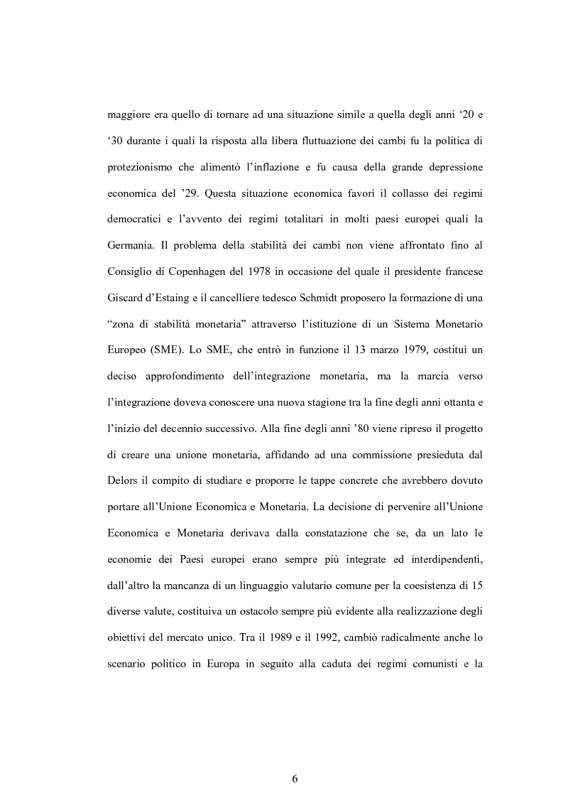 Anteprima della tesi: Struttura finanziaria e meccanismo di trasmissione della politica monetaria, Pagina 3