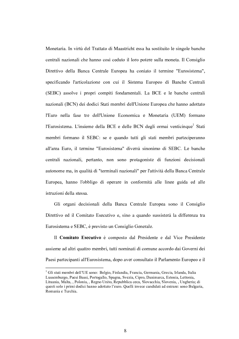 Anteprima della tesi: Struttura finanziaria e meccanismo di trasmissione della politica monetaria, Pagina 5