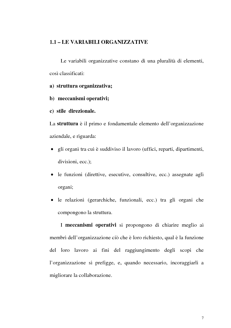 Anteprima della tesi: Aspetti organizzativi e gestionali di un'azienda di produzione di materassi, Pagina 7