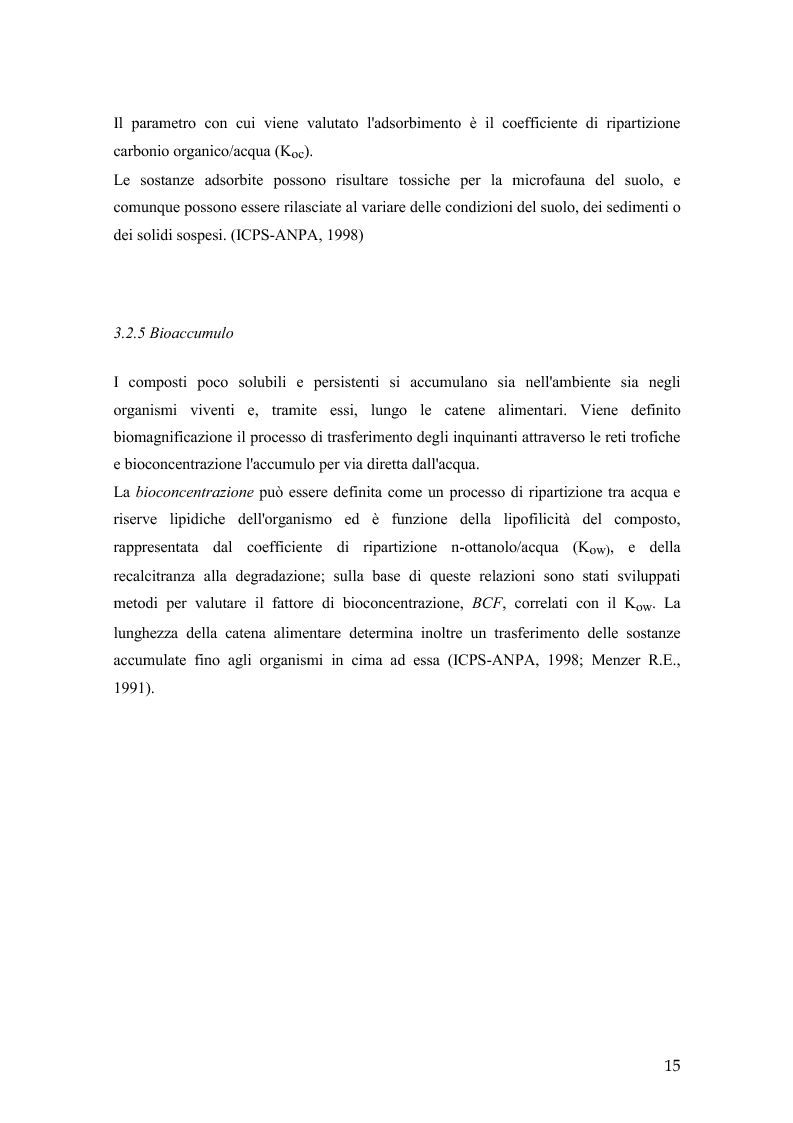 Anteprima della tesi: Metodi per la valutazione della vulnerabilità ambientale in rapporto all'utilizzo degli antiparassitari in agricoltura, Pagina 13