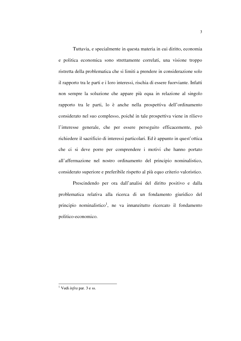 Anteprima della tesi: Il principio nominalistico nelle obbligazioni pecuniarie, Pagina 3