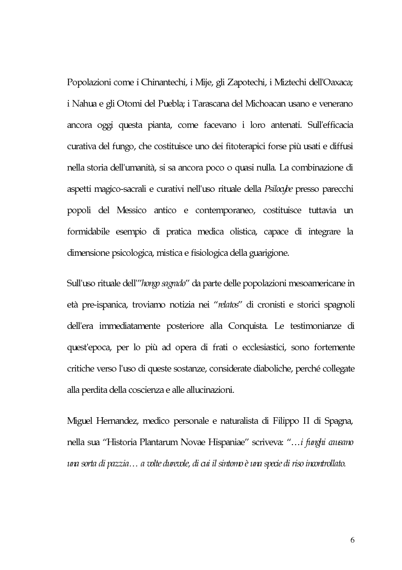 Anteprima della tesi: La carne degli dei (considerazioni sui funghi allucinogeni), Pagina 6