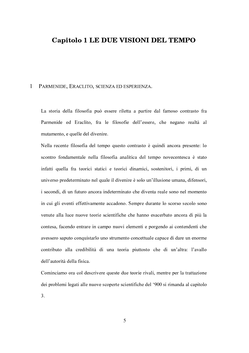 Anteprima della tesi: Il tempo nel confronto tra fisica ed esperienza, Pagina 3