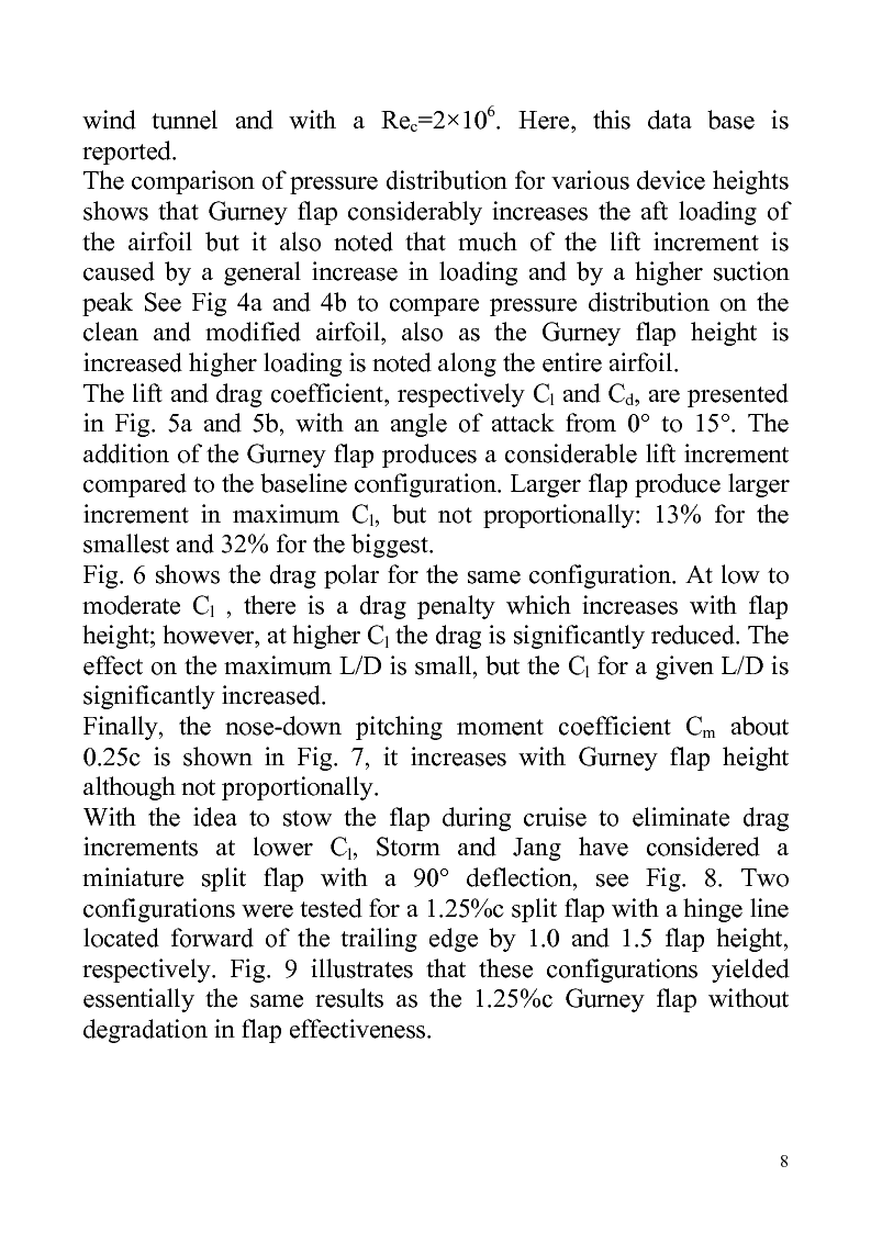Anteprima della tesi: Gurney flaps in sailing, do they help?, Pagina 8