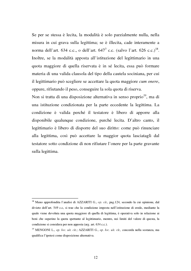 Anteprima della tesi: Il legato gravante sulla legittima, Pagina 10