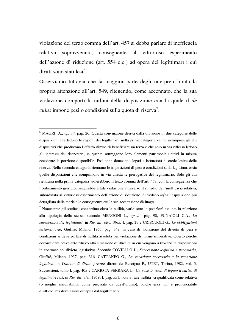 Anteprima della tesi: Il legato gravante sulla legittima, Pagina 4