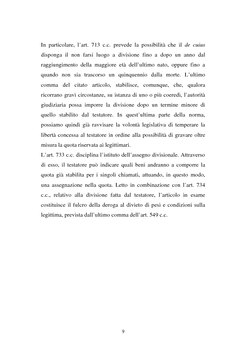 Anteprima della tesi: Il legato gravante sulla legittima, Pagina 7