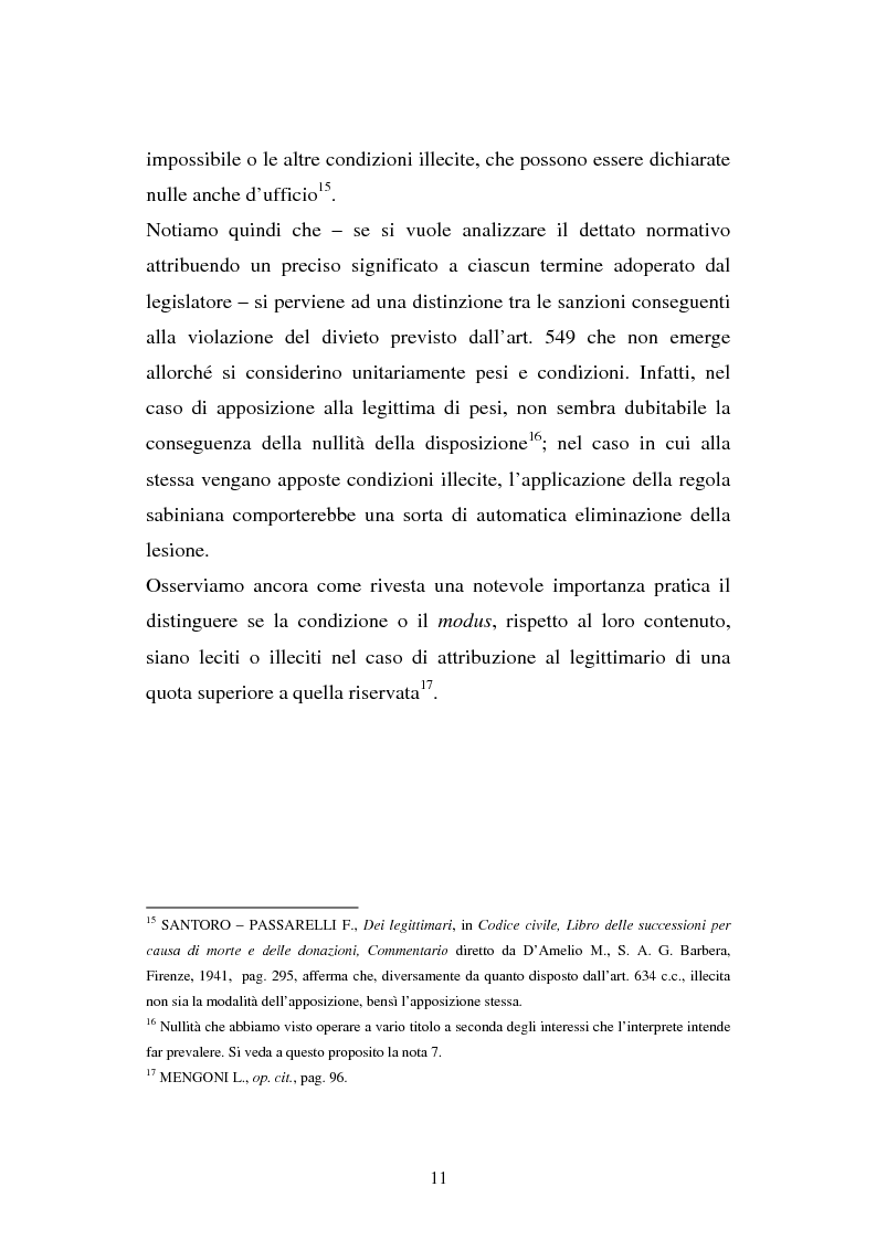 Anteprima della tesi: Il legato gravante sulla legittima, Pagina 9