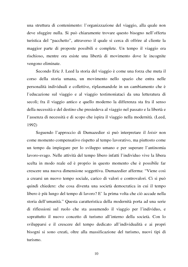 Anteprima della tesi: Il turismo culturale nelle città d'arte. Il caso di Trento, Pagina 7