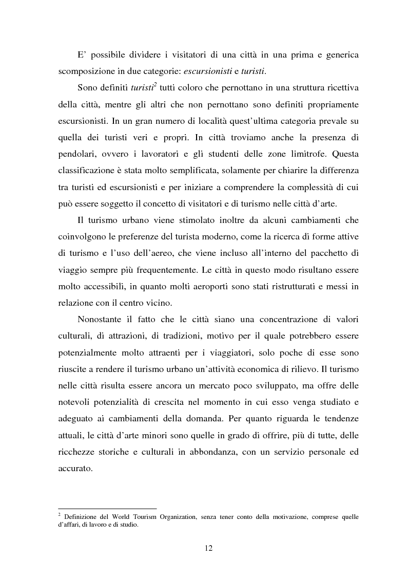 Anteprima della tesi: Il turismo culturale nelle città d'arte. Il caso di Trento, Pagina 9