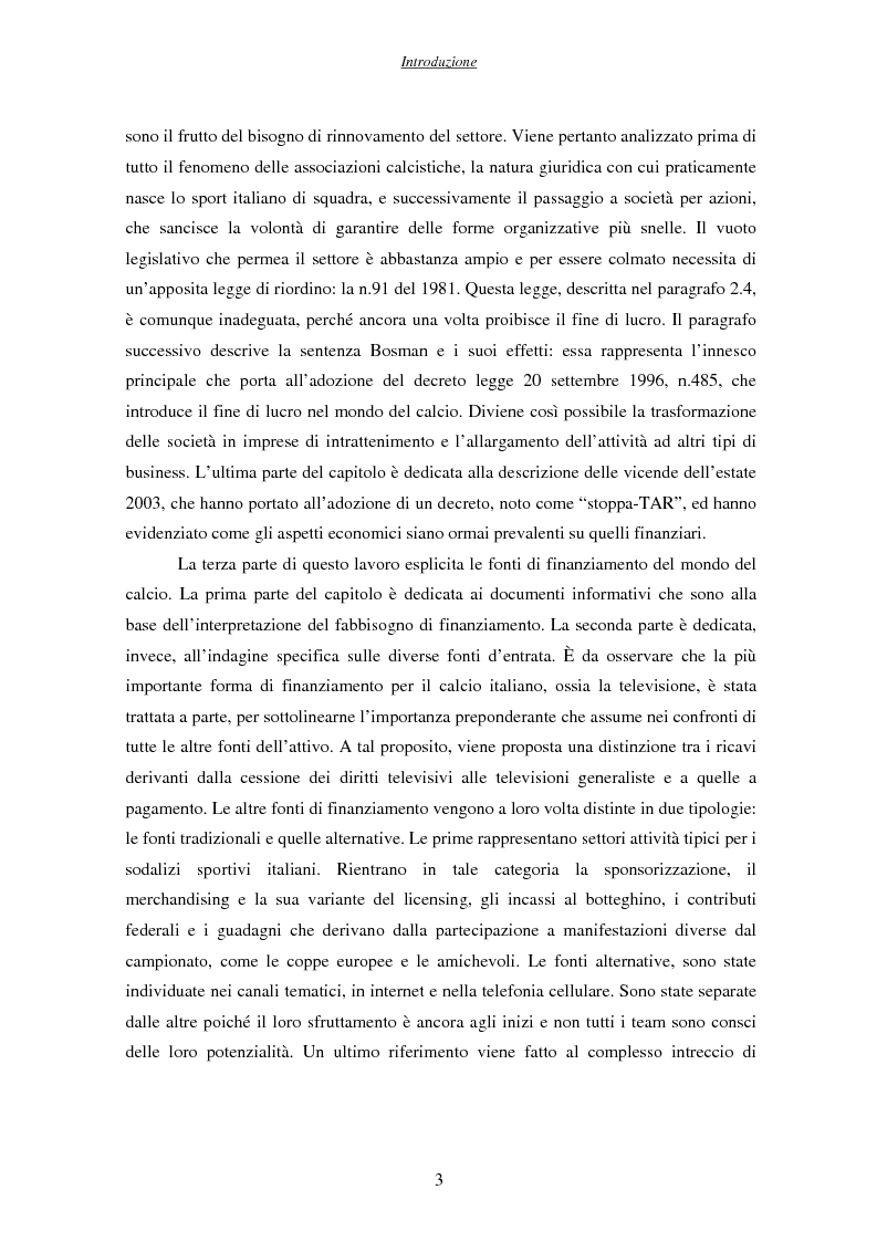 Anteprima della tesi: La finanza nelle società di calcio, Pagina 3
