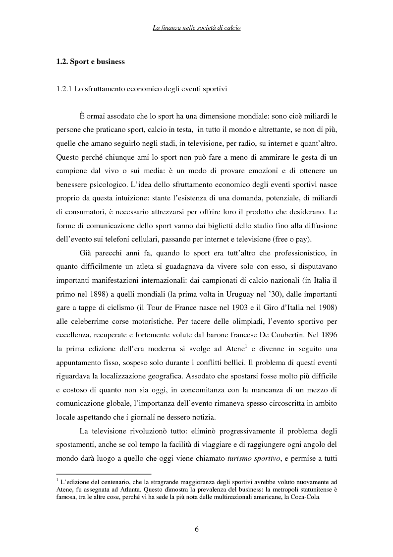 Anteprima della tesi: La finanza nelle società di calcio, Pagina 6