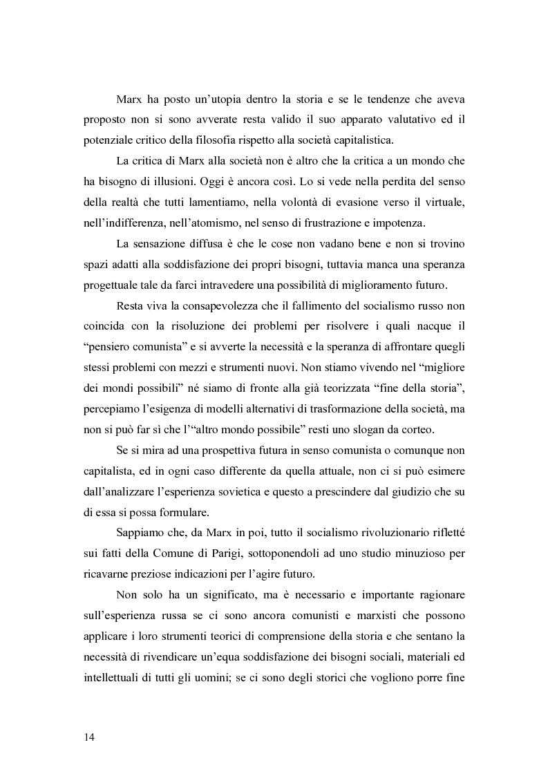 Anteprima della tesi: Marx e il "socialismo reale", Pagina 11