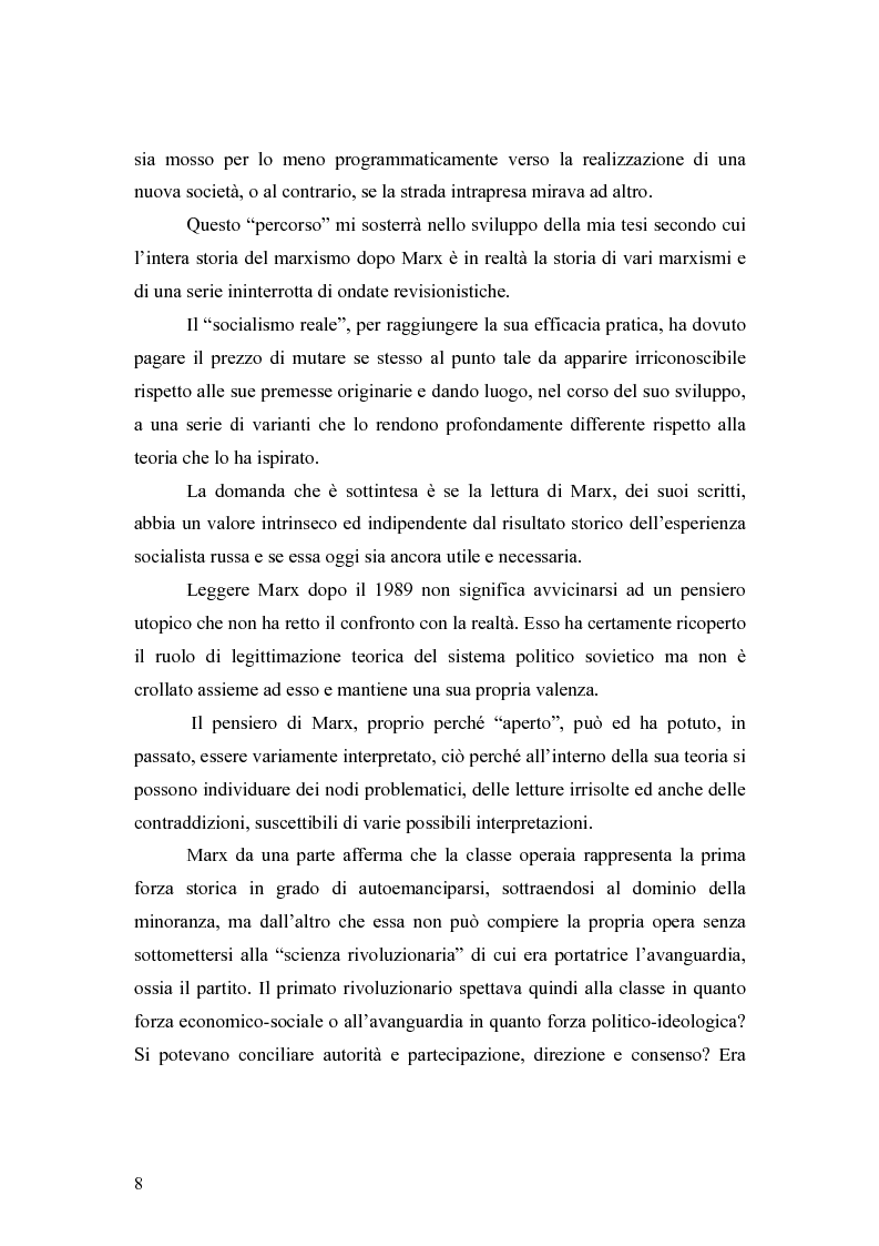 Anteprima della tesi: Marx e il "socialismo reale", Pagina 5