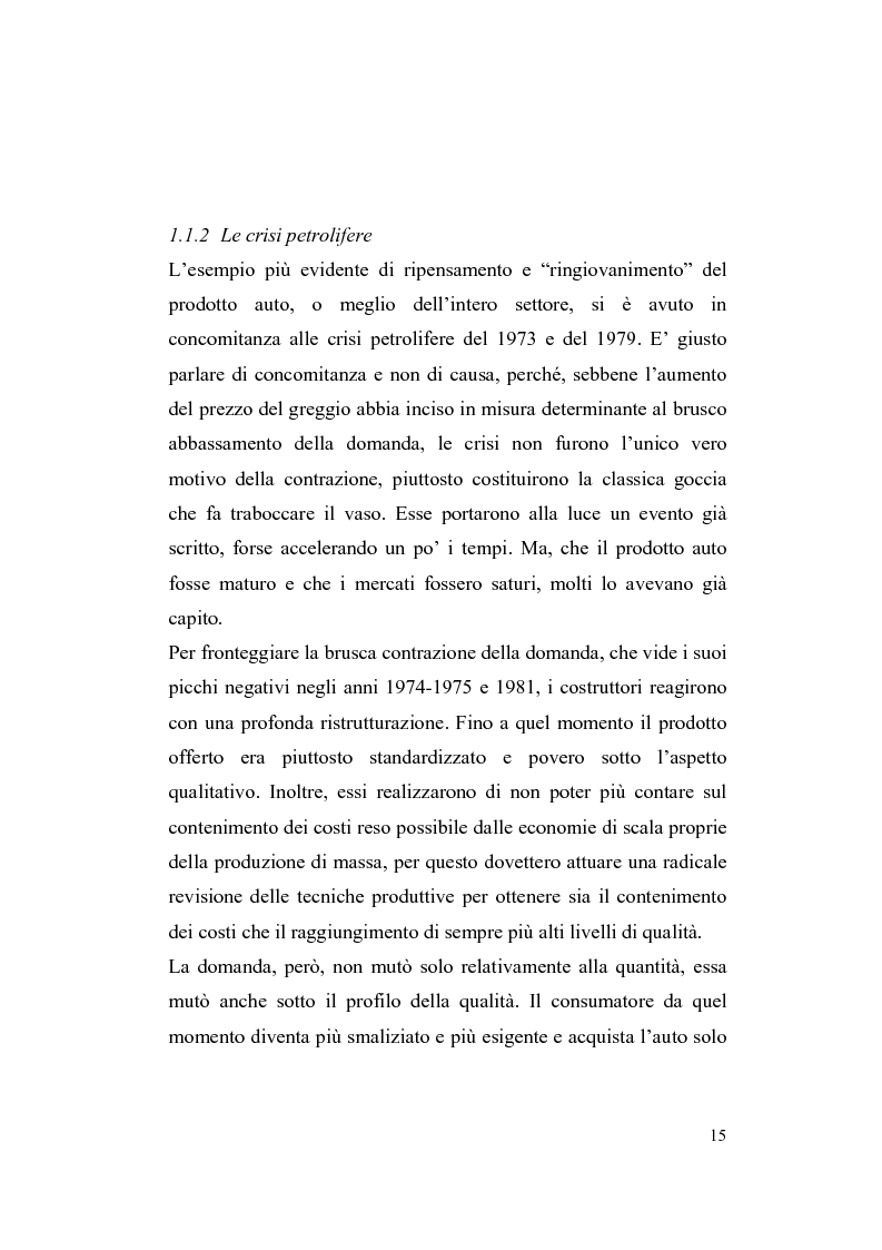 Anteprima della tesi: La riorganizzazione nel settore automotive: il rapporto con i fornitori e la distribuzione, Pagina 9