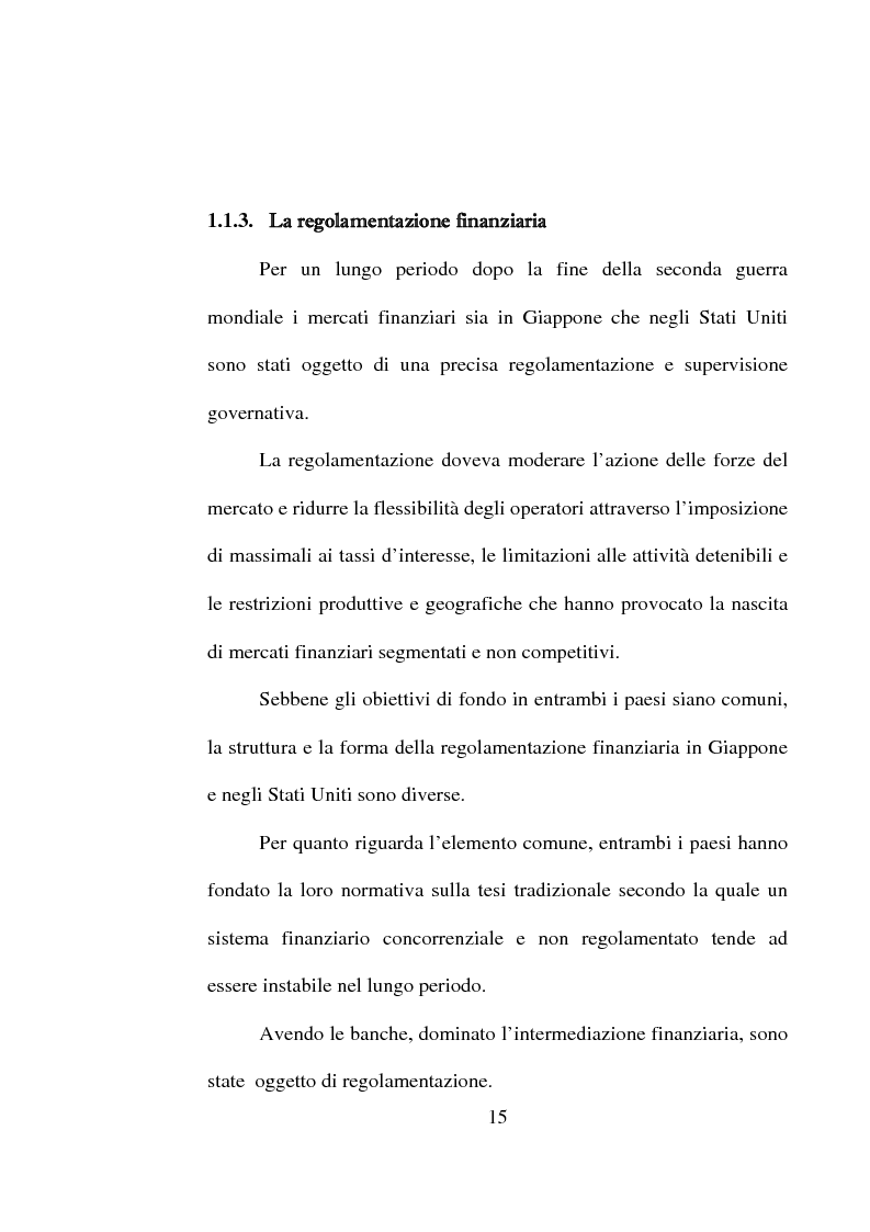 Anteprima della tesi: Aspetti di alcune problematiche del sistema bancario giapponese correlate all'andamento del sistema nordamericano, Pagina 10