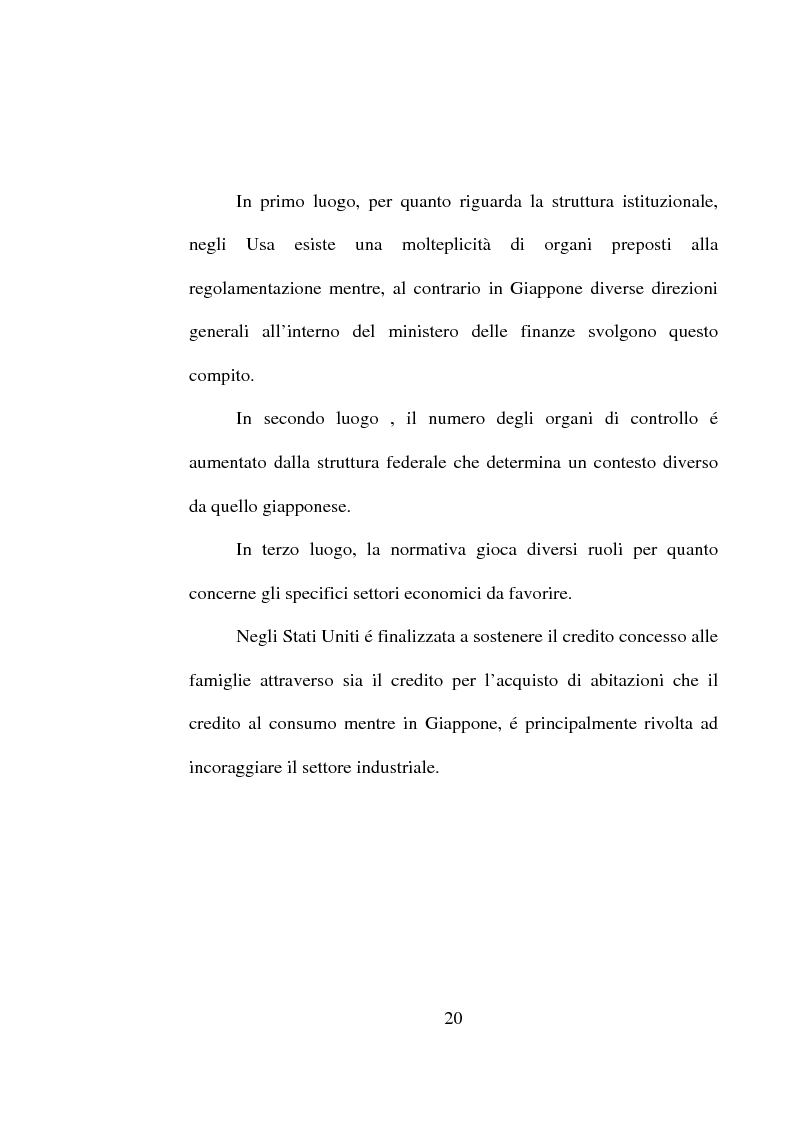 Anteprima della tesi: Aspetti di alcune problematiche del sistema bancario giapponese correlate all'andamento del sistema nordamericano, Pagina 15