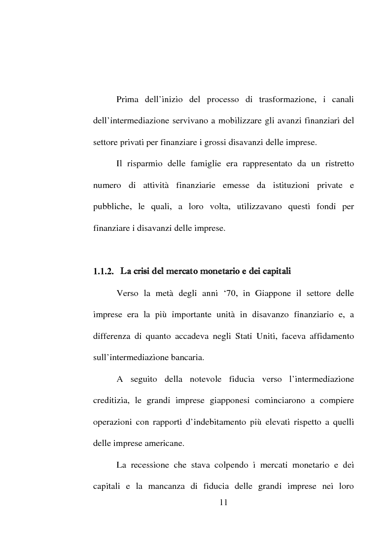 Anteprima della tesi: Aspetti di alcune problematiche del sistema bancario giapponese correlate all'andamento del sistema nordamericano, Pagina 6