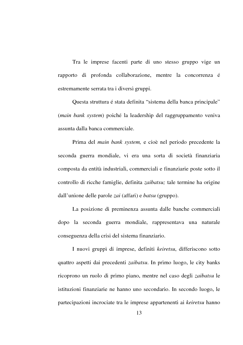 Anteprima della tesi: Aspetti di alcune problematiche del sistema bancario giapponese correlate all'andamento del sistema nordamericano, Pagina 8