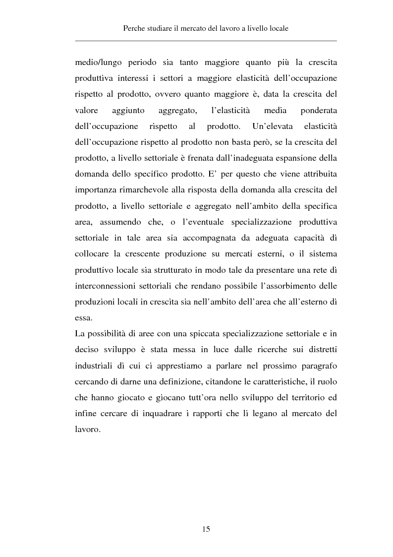 Anteprima della tesi: Un approccio territoriale al mercato del lavoro: aspetti analitici e strategici, Pagina 15