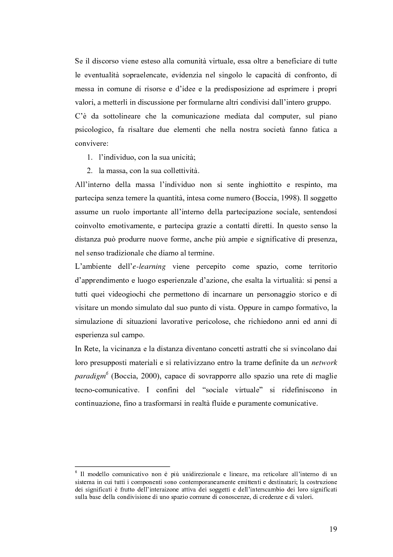 Anteprima della tesi: Apprendere oggi. La valutazione di un'esperienza di formazione a distanza, Pagina 13