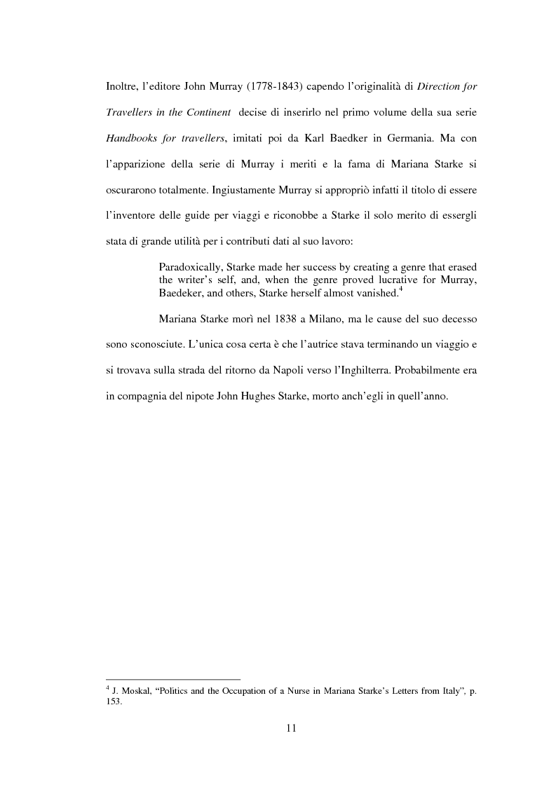 Anteprima della tesi: La drammaturgia di Mariana Starke (1762 ? - 1838), Pagina 11