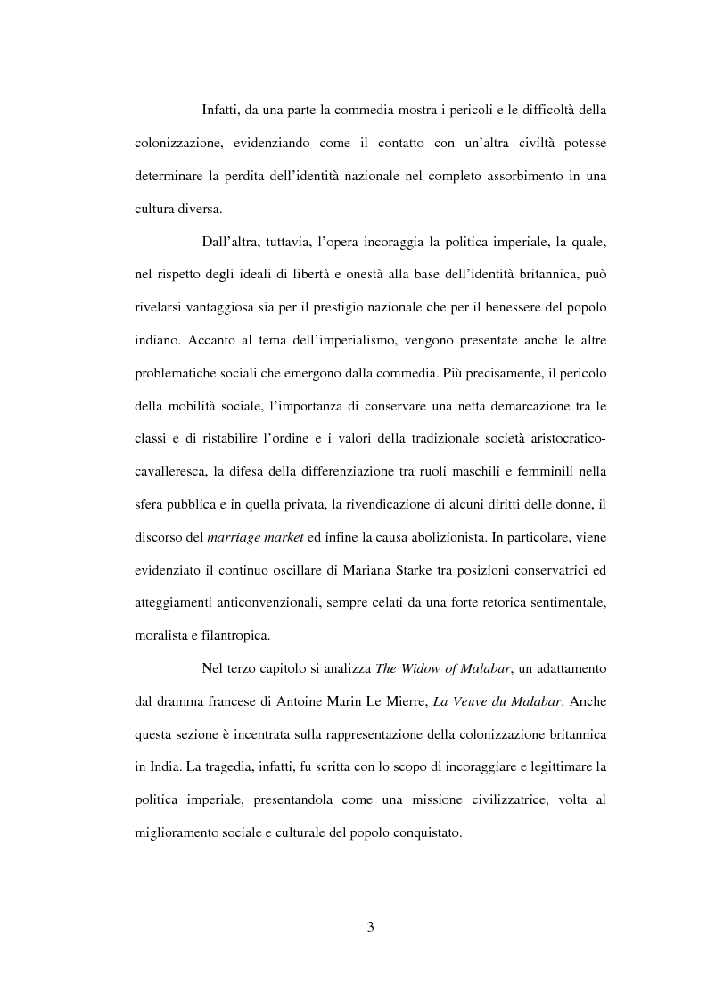 Anteprima della tesi: La drammaturgia di Mariana Starke (1762 ? - 1838), Pagina 3