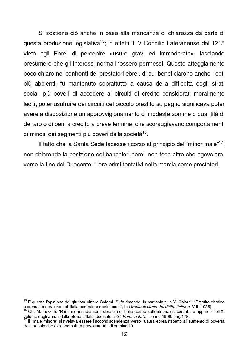 Anteprima della tesi: La comunità ebraica di Terni, Pagina 9