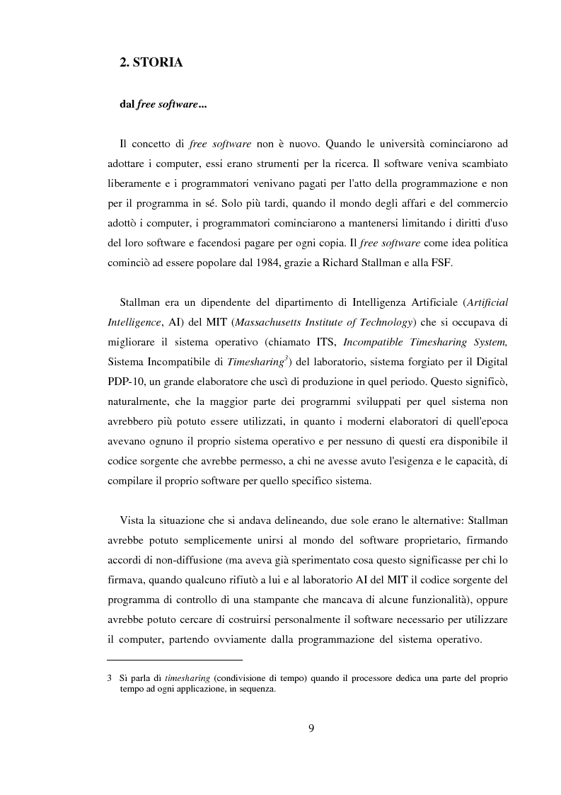 Anteprima della tesi: L'Open Source: un'alternativa reale al software proprietario, Pagina 7
