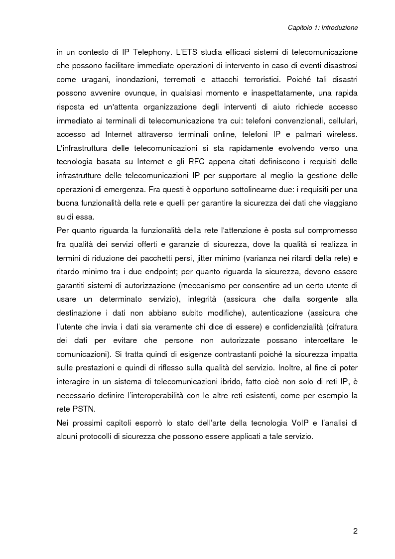 Anteprima della tesi: L'impatto della sicurezza nelle comunicazioni vocali su rete IP: misure prestazionali e comparazioni, Pagina 2
