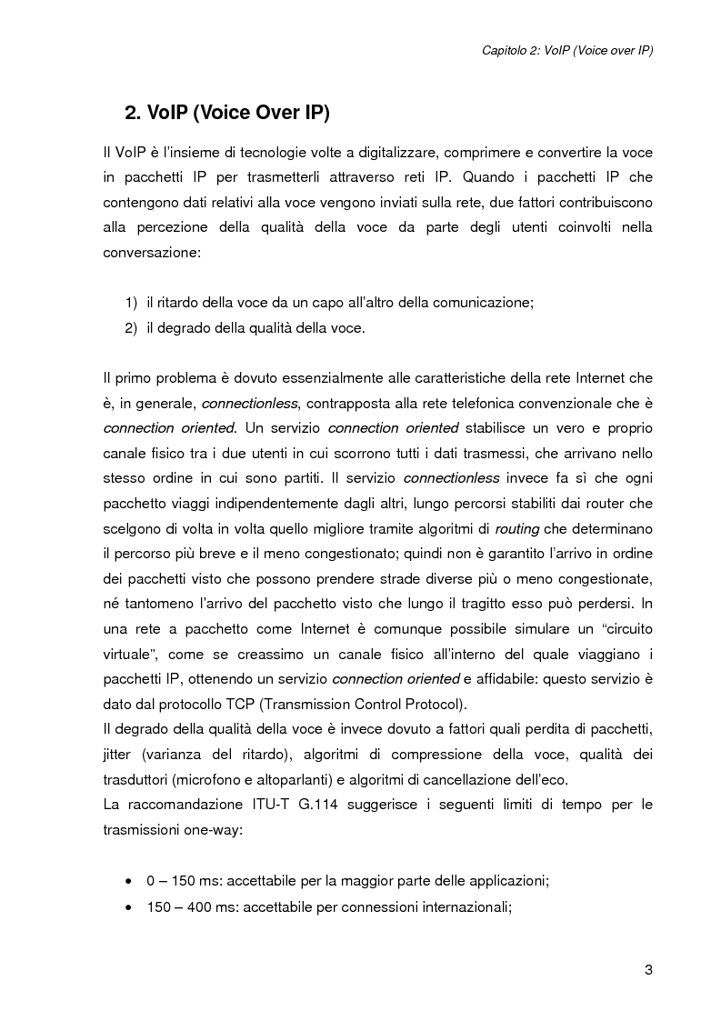 Anteprima della tesi: L'impatto della sicurezza nelle comunicazioni vocali su rete IP: misure prestazionali e comparazioni, Pagina 3