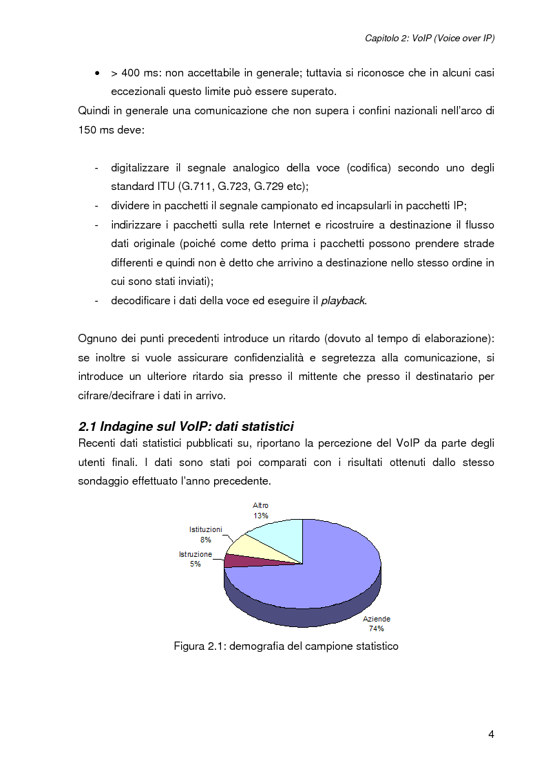 Anteprima della tesi: L'impatto della sicurezza nelle comunicazioni vocali su rete IP: misure prestazionali e comparazioni, Pagina 4