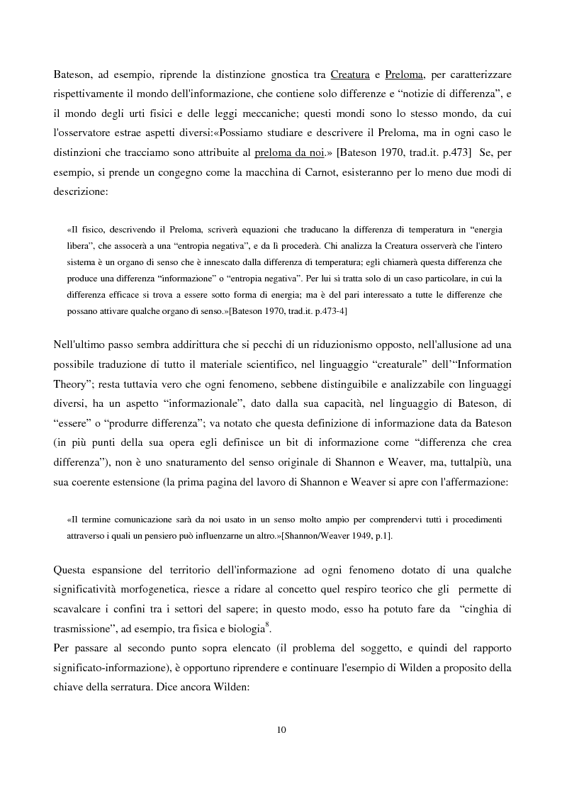 Anteprima della tesi: Coscienza, autoriflessività e paradossi: la teoria del ''doppio legame'' di G. Bateson, Pagina 10