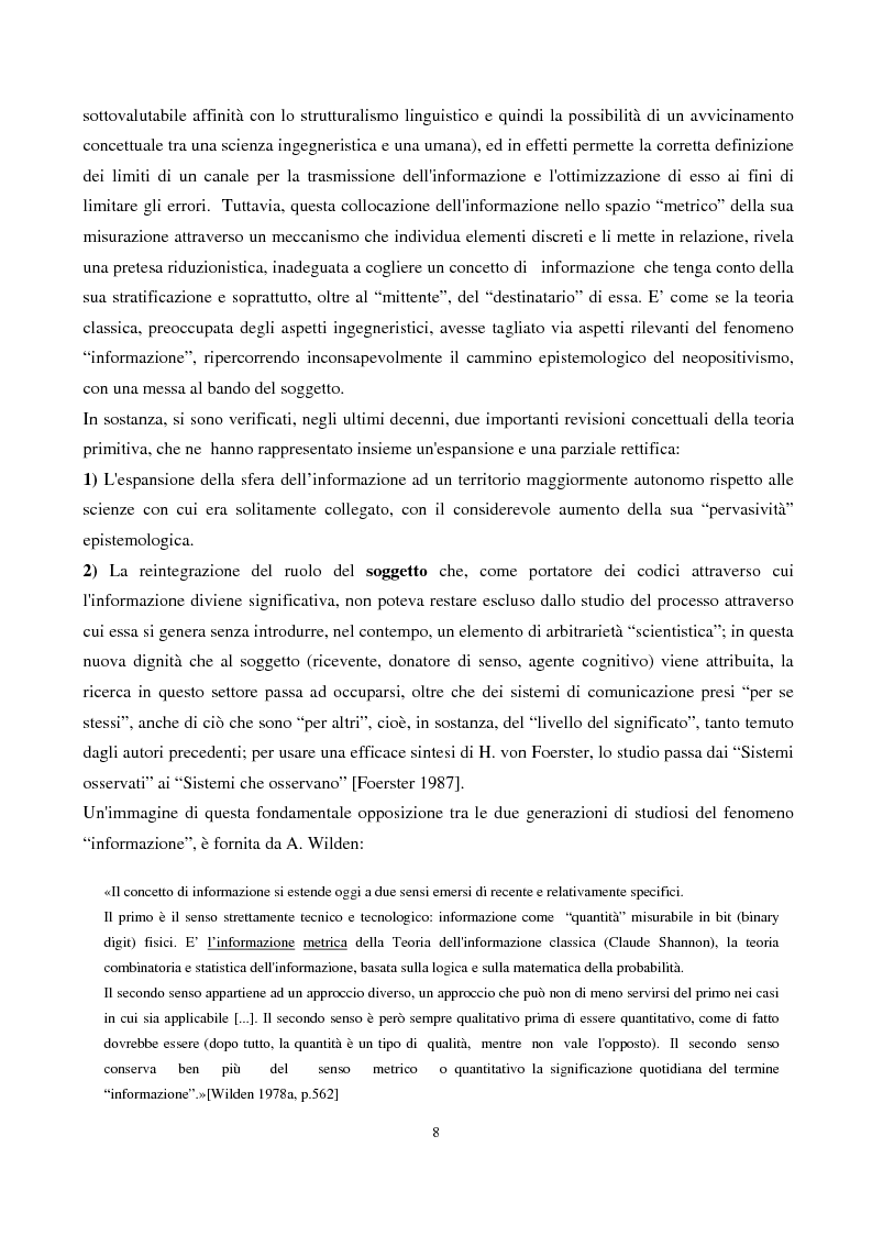 Anteprima della tesi: Coscienza, autoriflessività e paradossi: la teoria del ''doppio legame'' di G. Bateson, Pagina 8