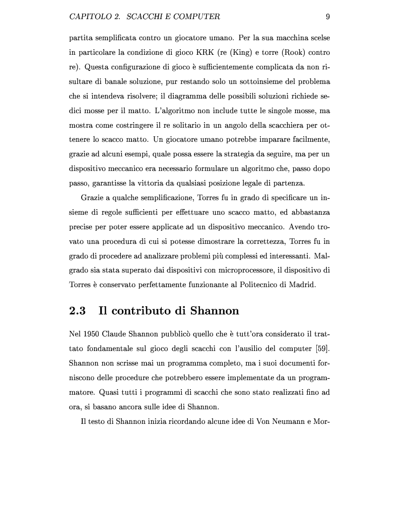 Anteprima della tesi: Metodi di intelligenza artificiale applicati al gioco degli scacchi con l'ausilio del computer, Pagina 9
