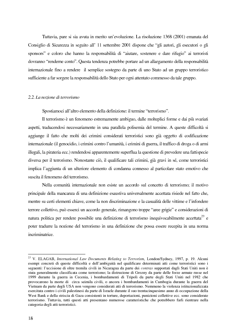 Anteprima della tesi: Il trattamento dei membri di organizzazioni terroristiche internazionali con particolare riguardo al ''caso Guantanamo'', Pagina 13