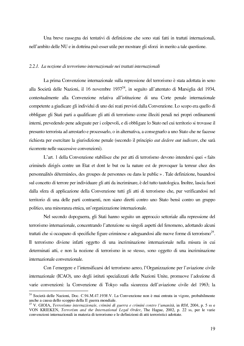 Anteprima della tesi: Il trattamento dei membri di organizzazioni terroristiche internazionali con particolare riguardo al ''caso Guantanamo'', Pagina 14