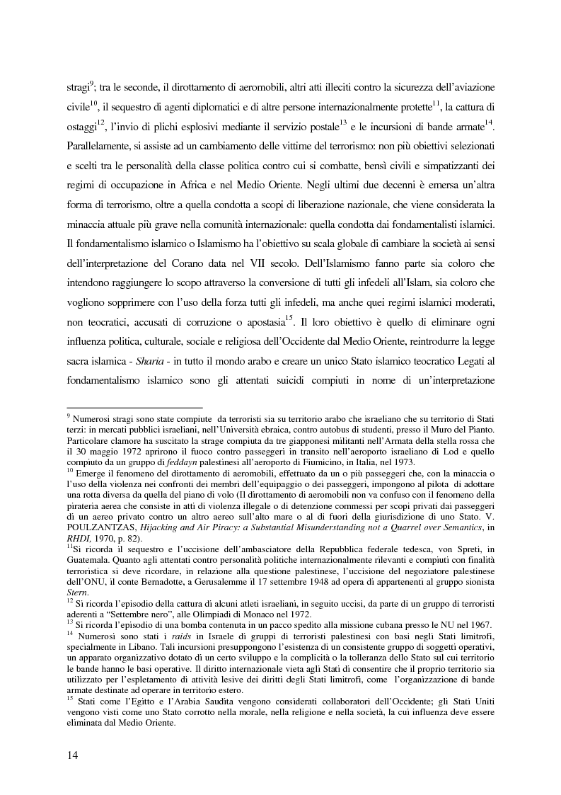 Anteprima della tesi: Il trattamento dei membri di organizzazioni terroristiche internazionali con particolare riguardo al ''caso Guantanamo'', Pagina 9