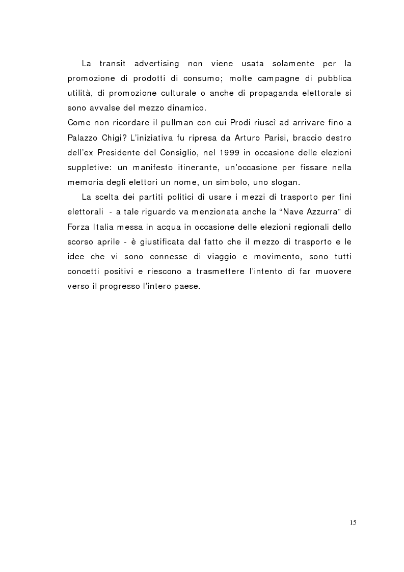 Anteprima della tesi: Il mezzo è il messaggio. La transit advertising in Italia e nel mondo, Pagina 10