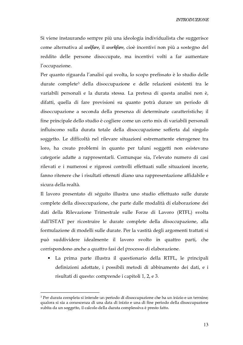 Anteprima della tesi: Durata della disoccupazione: indagini e modelli, Pagina 13