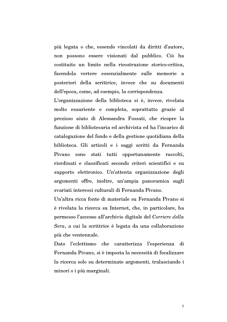 Anteprima della tesi: Fernanda Pivano e la letteratura americana, Pagina 5