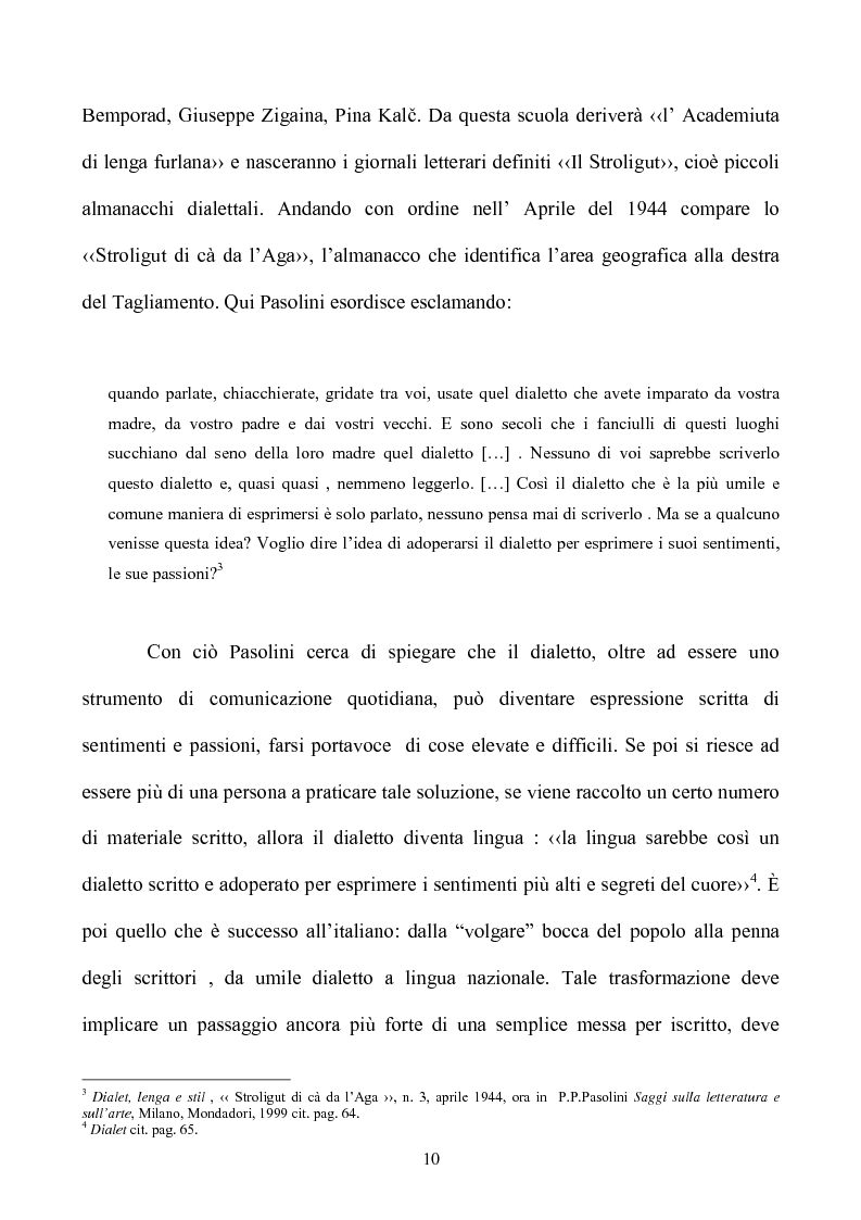Anteprima della tesi: Pasolini lettore, Pagina 10
