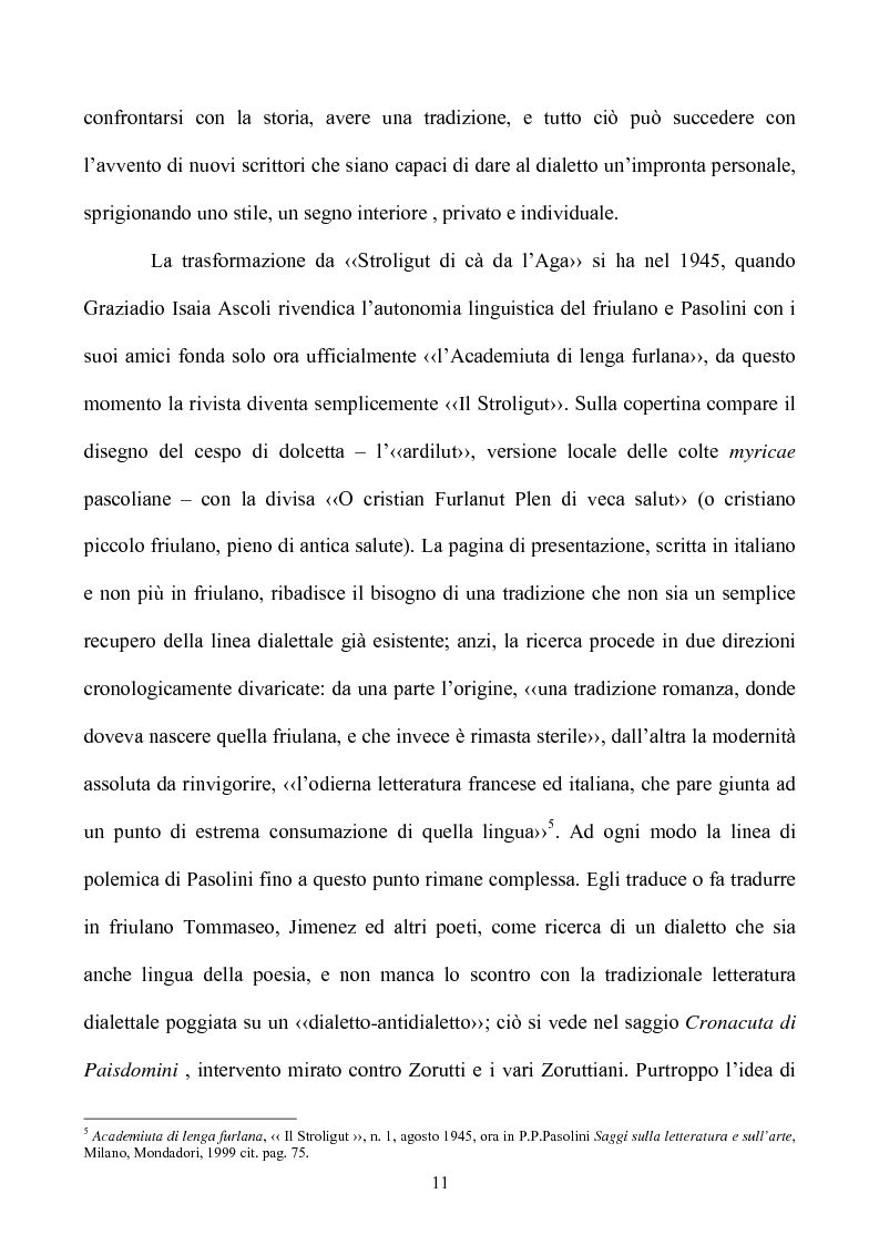 Anteprima della tesi: Pasolini lettore, Pagina 11