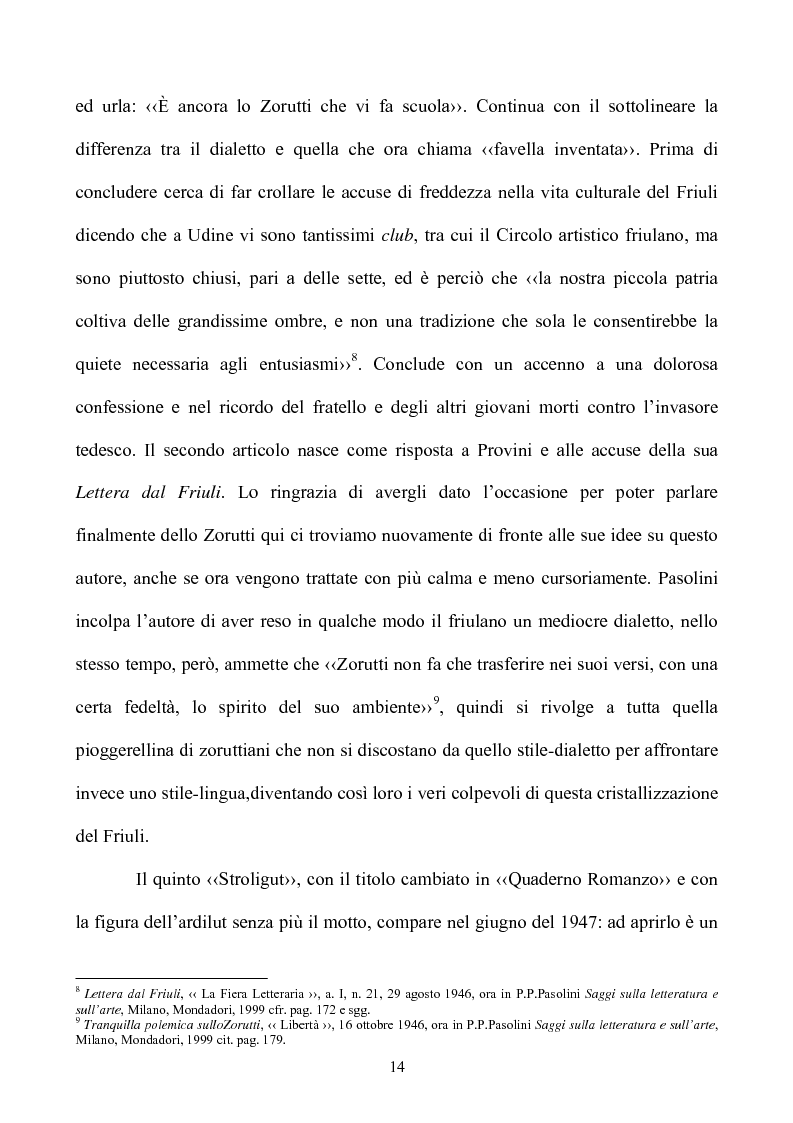 Anteprima della tesi: Pasolini lettore, Pagina 14