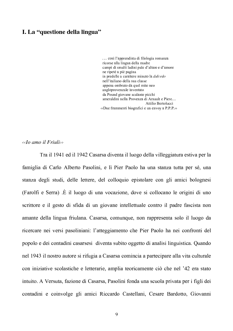 Anteprima della tesi: Pasolini lettore, Pagina 9