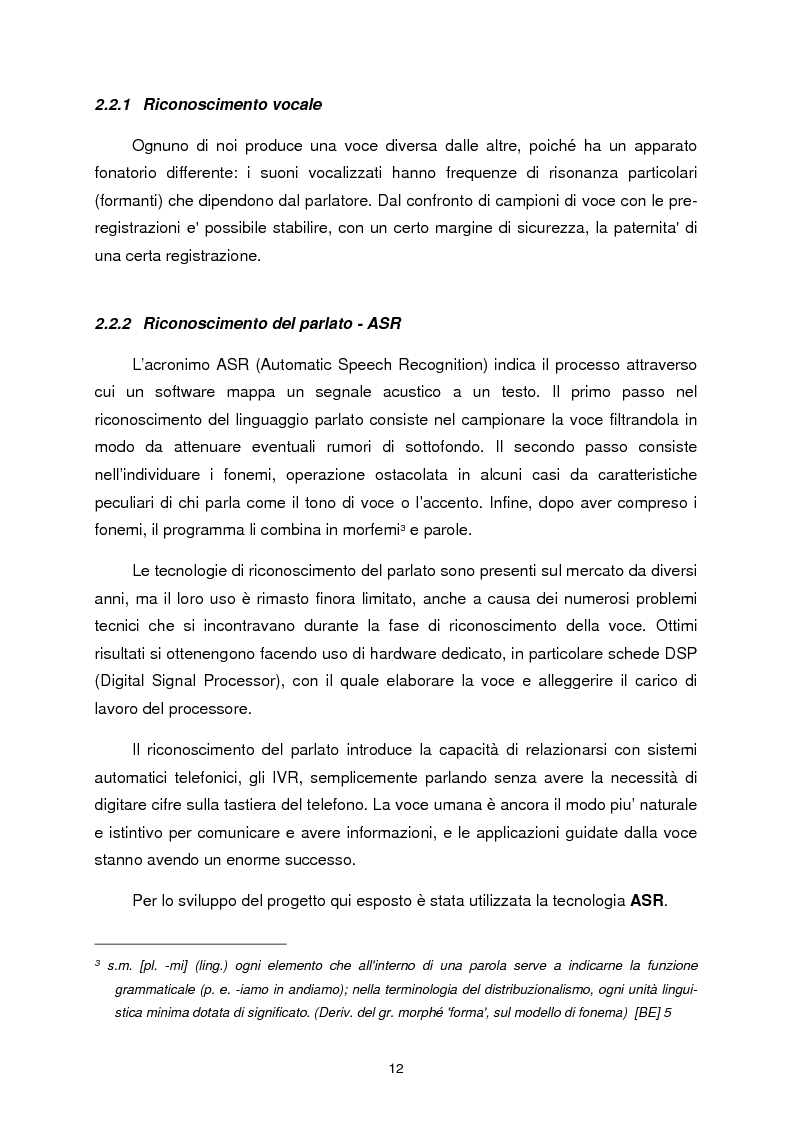 Anteprima della tesi: Chiamata attivata da richiesta vocale, Pagina 7